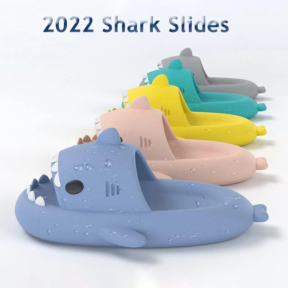 Zureto Shark Slippers, Children's Shark Slippers, Fashionable And Cute, Unisex Indoor And Outdoor EVA Beach Shoes