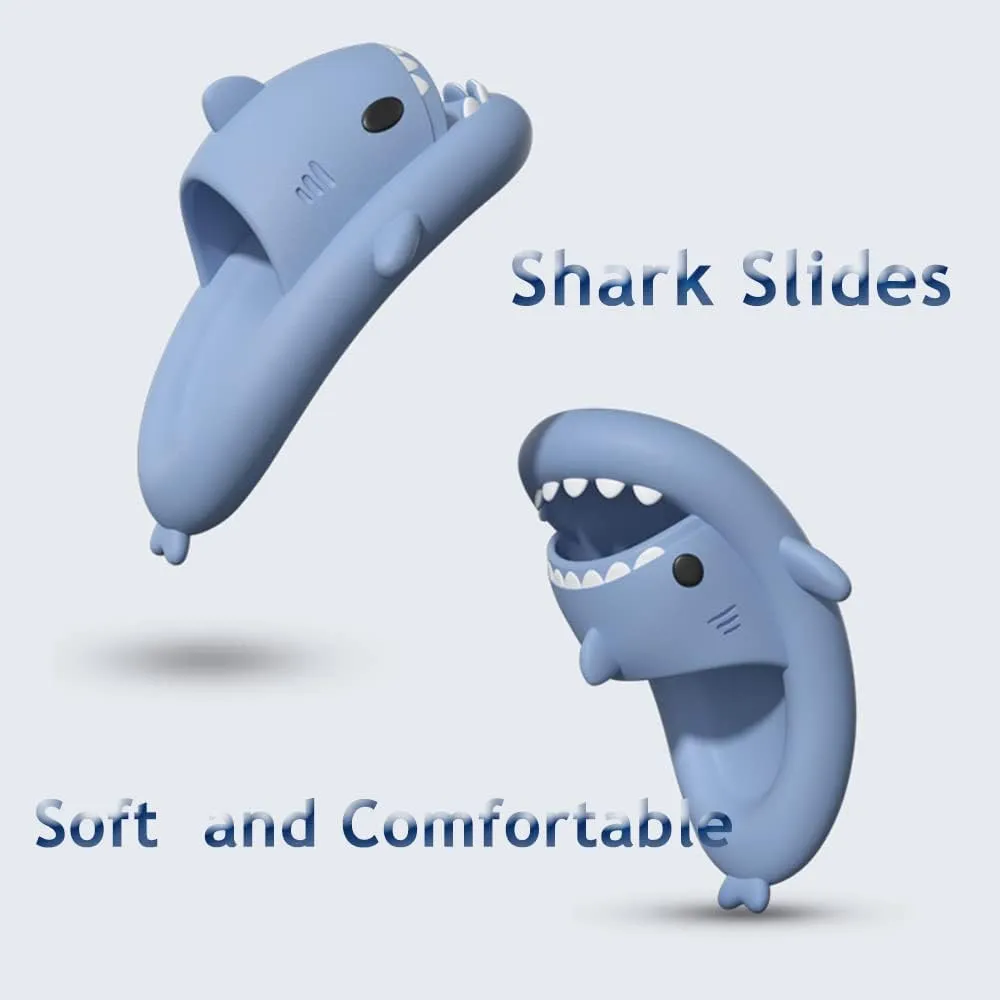 Zureto Shark Slippers, Children's Shark Slippers, Fashionable And Cute, Unisex Indoor And Outdoor EVA Beach Shoes