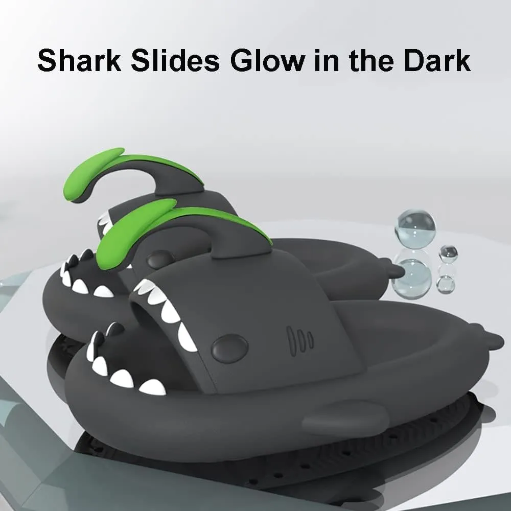 Zureto Unisex Shark Slides, Shark Slides Adult, Cloudy Shark Slides for Men and Women