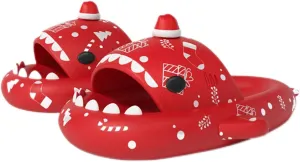 Zureto Unisex Shark Slides, Shark Slides Adult, Cloudy Shark Slides for Men and Women