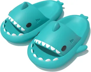 Zureto Unisex Shark Slides, Shark Slides Adult, Cloudy Shark Slides for Men and Women