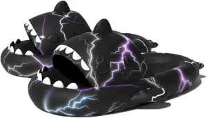 Zureto Unisex Shark Slides, Shark Slides Adult, Cloudy Shark Slides for Men and Women