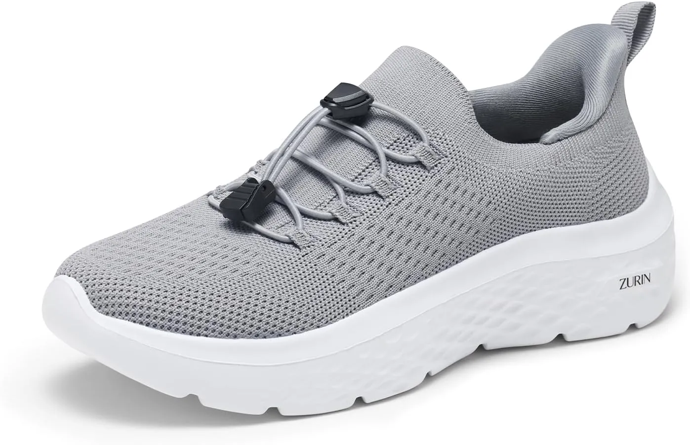 ZURIN Womens Slip On Walking Shoes with Arch Support,Lightweight Running Sneakers,Non Slip Breathable Tennis Shoes for Gym Travel Work Casual