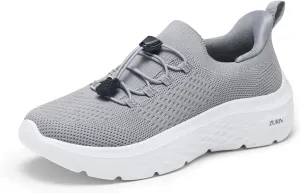 ZURIN Womens Slip On Walking Shoes with Arch Support,Lightweight Running Sneakers,Non Slip Breathable Tennis Shoes for Gym Travel Work Casual
